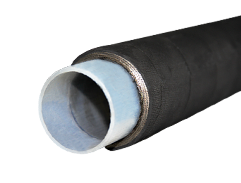 Connection method of flange large-diameter hoses